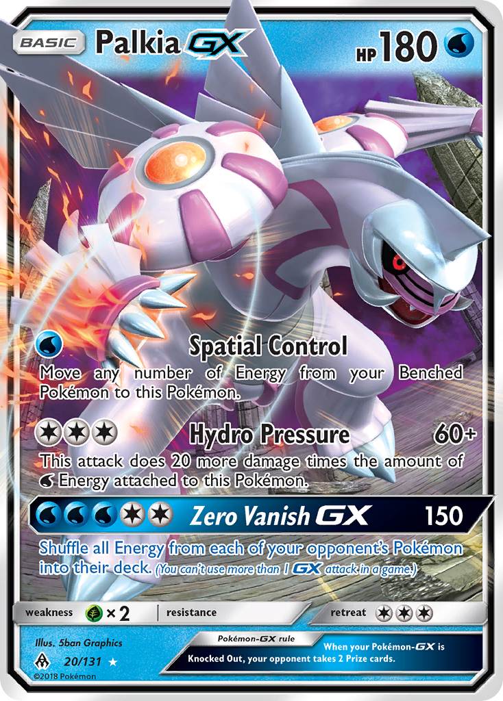 Forbidden Light Palkia GX #20/131